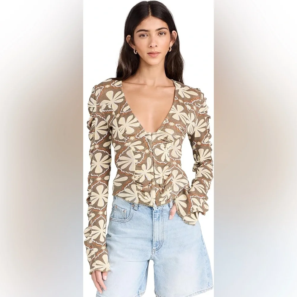 [NWT] FREE PEOPLE Through The Meadow top. Size Small - Picture 2 of 9